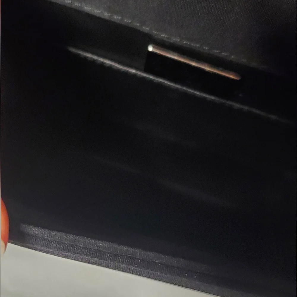 NWT STUART WEITZMAN-Small-black Fabric bag -magnetic snap crossbody evening bag - Picture 11 of 13